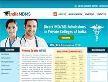 Tablet Screenshot of indiamdms.com